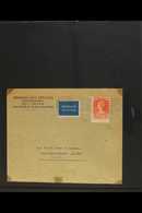 1923 JUBILEE VARIETY Cover Bearing 10c Orange-red Perf 11x12½ And IMPERF AT BASE, NVPH 124Dv, Tied By Rotterdam Machine  - Other & Unclassified