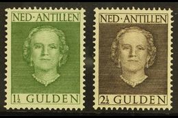 ANTILLES 1950-79 1½g Grey Green & 2½g Sepia  Perf 12½ X 12, SG 321/22, Very Fine Mint (2 Stamps) For More Images, Please - Sonstige & Ohne Zuordnung