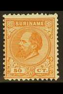 SURINAME 1873-88 50c Orange-brown Perf 11½x12 (SG 24a, NVPH 13D), Unused No Gum As Issued, Some Rough Perfs At Top, Very - Sonstige & Ohne Zuordnung