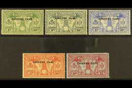 FRENCH INSCRIPTIONS POSTAGE DUES 1925 Overprint Set Complete, SG FD 53/7, Very Fine Mint. (5 Stamps) For More Images, Pl - Sonstige & Ohne Zuordnung