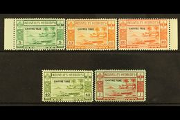 FRENCH POSTAGE DUES 1938 Overprints Complete Set, SG FD65/69, Very Fine Mint, Fresh. (5 Stamps) For More Images, Please  - Other & Unclassified