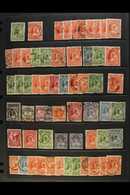 SPECTACULAR POSTMARKS COLLECTION 1892-1898 Collection Of Of Oil Rivers Overprints On Stamps Of Great Britain With Values - Sonstige & Ohne Zuordnung