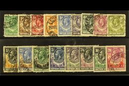 1925-29 Complete Set, SG 1/17, Cds Used, The 1s 6d With A Thin, 7s6d Cleaned Fiscal Cancel, 20s Light Crease. (17) For M - Rhodesia Del Nord (...-1963)