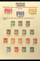 1937-63 SUPERB MINT COLLECTION Beautifully Written Up On Pages, Includes 1938-52 Defin Set With Additional Perfs And Sha - Nordrhodesien (...-1963)