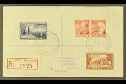 1952 (Jan) Neat Registered Cover To England, Bearing Australia Foundation Of The Commonwealth Set, Tied By Fine Port Mor - Papua Nuova Guinea