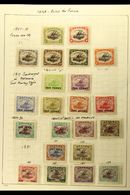 1907-1941 MINT COLLECTION In Hingeless Mounts On A Two-sided Page, ALL DIFFERENT, Inc 1907-10 Vals To 1s Wmk Upright Per - Papua Nuova Guinea