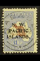 1915-16 £1 Brown & Ultramarine (Australia Roo) NWPI Opt'd, SG 85, Cds Used With Shortish Perf And Small Surface Scuff. E - Papua Nuova Guinea