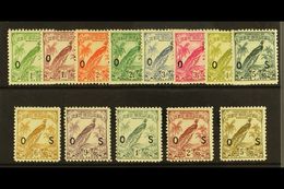 OFFICIALS 1931 "O S" Overprint Set (without Dates) Complete, SG O42/54, Very Fine And Fresh Mint. (13 Stamps) For More I - Papua Nuova Guinea