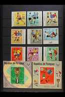 1969-1972 SPECIMEN SETS AND MINIATURE SHEETS Superb Never Hinged Mint All Different Collection Of "MUESTRA" Overprinted  - Paraguay