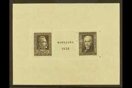 1928 Warsaw Philatelic Exhibition, Miniature Sheet, Mi Block 1, Very Fine Mint. For More Images, Please Visit Http://www - Sonstige & Ohne Zuordnung