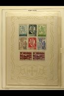 1940-44 NHM MINIATURE SHEET COLLECTION Presented In Mounts On Printed Pages. A Complete Run Inc 1940 Centenary M/s (SG M - Other & Unclassified