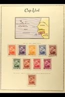 CAPE VERDE - FINE MINT AIR POST STAMPS 1938 "Imperio" Complete Set Plus The 5a With 1939-40 New York Fair Overprint, Thi - Other & Unclassified