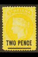 1864-80 2d Yellow (Type B), Perf 14 X 14½, SG 22, Fine Mint. For More Images, Please Visit Http://www.sandafayre.com/ite - Saint Helena Island