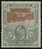 1903 ½d Brown And Grey-green, Watermark Inverted SG 55w, Mint With Light Bend.  For More Images, Please Visit Http://www - St. Helena