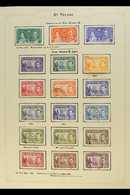 1937-1970 VERY FINE USED COLLECTION OF SETS Neatly Presented On Album Pages. Includes 1938-44 KGVI Definitive Set, 1953- - Saint Helena Island