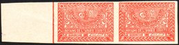 1934-57 ½d Deep Rose-red Horizontal IMPERF PAIR, SG 331, Never Hinged Mint, A Few Minor Wrinkles, Fresh & Scarce. (2 Sta - Saudi Arabia