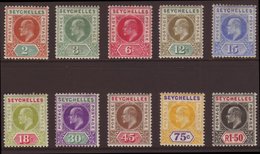 1906 Set To 1r 50 SG 60/69, Fine Mint. (10 Stamps) For More Images, Please Visit Http://www.sandafayre.com/itemdetails.a - Seychelles (...-1976)