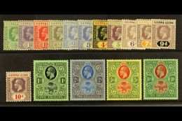 1921-27 Wmk Mult Script CA Set Complete, SG 131/46, Very Fine Mint (16 Stamps) For More Images, Please Visit Http://www. - Sierra Leone (...-1960)