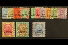 1903 Overprint At Bottom Set, SG 18/30, Fine Mint, 2r With A Tone Spot. (13) For More Images, Please Visit Http://www.sa - Somaliland (Protectorate ...-1959)