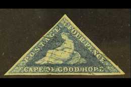 CAPE OF GOOD HOPE 1863-64 4d Blue, SG 19a, Used With 3 Clear Margins (1 Stamp) For More Images, Please Visit Http://www. - Ohne Zuordnung