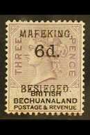 CAPE OF GOOD HOPE MAFEKING SIEGE 1900 6d On 3d Lilac And Black Br. Bechuanaland, SG 10, Very Fine Mint For More Images,  - Ohne Zuordnung