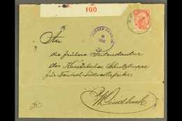 1918 (30 Jan) Cover To Windhuk Bearing 1d Union Stamp (fault) Tied By "TSES" Cds Cancel, Putzel Type B5 Oc, Violet Circu - Südwestafrika (1923-1990)