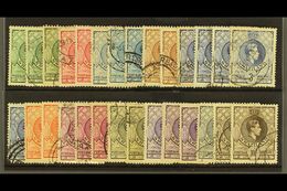 1938-54 KGVI Defins Set Plus Most Additional Perfs & Shades, Between SG 28/38a, 5s Corner Perf Fault, Otherwise Fine Use - Swaziland (...-1967)