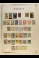 1863-1929 MINT & USED COLLECTION Turkey Section From A Wonderful, Original, Multi-volume Collection, Includes (all Used  - Altri & Non Classificati