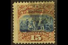 1869 15c Blue And Brown, Type I With Grill, Scott 118, SG 120, Good Used With Light Cancel. For More Images, Please Visi - Other & Unclassified