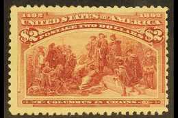 1893 $2 Brown-red, Columbian Expo, Scott 242, Good To Fine Mint. For More Images, Please Visit Http://www.sandafayre.com - Sonstige & Ohne Zuordnung
