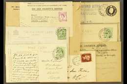 MILITARY COVERS Group With 1858 Aldershot Camp Duplex On 1d Red Franked Envelope, 1917 Registered Envelope With FPO 97 C - Sonstige & Ohne Zuordnung