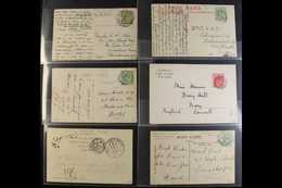 CANCELLATIONS ON POSTCARDS Collection Of Mostly Picture Postcards Bearing KEVII ½d Stamps (including Perf 15x14 SG 279 X - Unclassified