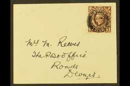 1948 £1 Brown, Single Franking On Plain Envelope, "DEVIZES 1 OC 48" FIRST DAY POSTMARK. Hand Written Address, Clear & Up - Unclassified
