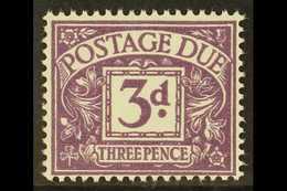 POSTAGE DUE 1959-63 3d Violet WATERMARK SIDEWAYS INVERTED Variety, SG D60wi, Fine Never Hinged Mint, Very Fresh. For Mor - Sonstige & Ohne Zuordnung