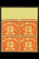 POSTAGE DUE 1959-63 5s Scarlet On Yellow, Wmk Multi Crowns, With WATERMARK SIDEWAYS INVERTED Variety, SG D66Wi, A Superb - Sonstige & Ohne Zuordnung