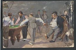 +++ CPA - Carte Fantaisie - Illustrateur ARTHUR THIELE - Billard - TSN SERIE 1942    // - Thiele, Arthur