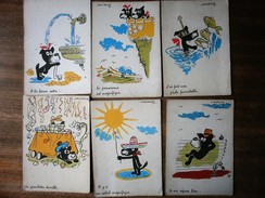 LOT DE 6 CARTES HUMOUR DE LASSALVY - Lassalvy