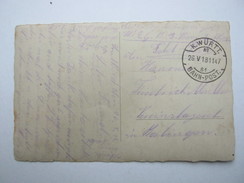 1918 , K.W.BAHNPOST  No. 81 ,glasklarer Bahnpost Stempel Auf Feldpostkarte - Feldpost (franchigia Postale)