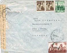 26730. Carta Aerea CAIRO (Egypt) 1954. CENSOR, Censura Y Faja - Briefe U. Dokumente