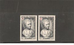 VARIETES  N°876  NEUF ** MNH  CROIX BRUNE  AU LIEU DE ROUGE DE 1950 - Unused Stamps