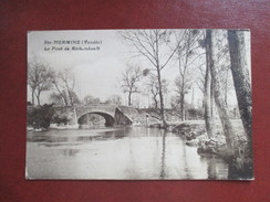 CPA 85 SAINTE HERMINE LE PONT DE RICHAMBAULT - Sainte Hermine