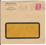 1950 - GANDON PERFORE (PERFIN) "AL" Sur ENVELOPPE COMMERCIALE De LILLE (NORD) - Altri & Non Classificati