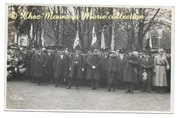 HAGUENAU 1926 - CEREMONIE - GENERAUX ET POLITIQUES - HAUT RHIN - CARTE PHOTO MILITAIRE - Haguenau