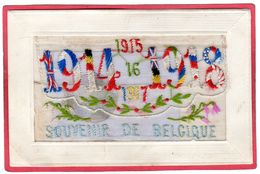 CPA  Guerre 1914-1918 Carte Brodée SOUVENIR DE BELGIQUE à Rabat ( Fantaisie - Guerra 1914-18