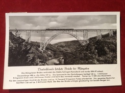 AK Müngsten Brücke Zug 1951 Solingen - Solingen