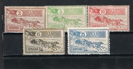 1903 Romania Horses - Mail Coach Mh * - Unused Stamps