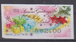 ISRAEL 2012 KLUSSENDORF ATM CHRISTMAS SEASON'S GREETINGS FROM THE HOLY LAND CANCELED STAMP - Frankeervignetten (Frama)