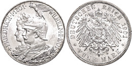 257 5 Mark, 1901, Wilhelm II., 200jähriges Bestehen Des Königreichs, Vz-st., Katalog: J. 106 Vz-st - Autres & Non Classés