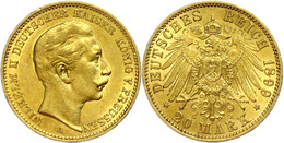 313 20 Mark, 1899, Wilhelm II., Ss-vz., Katalog: J. 252 Ss-vz - Altri & Non Classificati