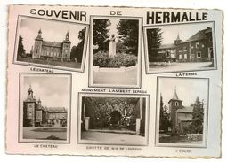 Souvenir De HERMALLE (Engis)   Multivue: Le Château; Monument Lambert Lepage; La Ferme; Grotte N-D De Lourdes; L'Eglise. - Engis